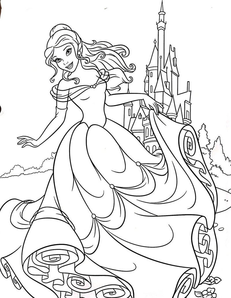 tranh tô màu công chúa 22