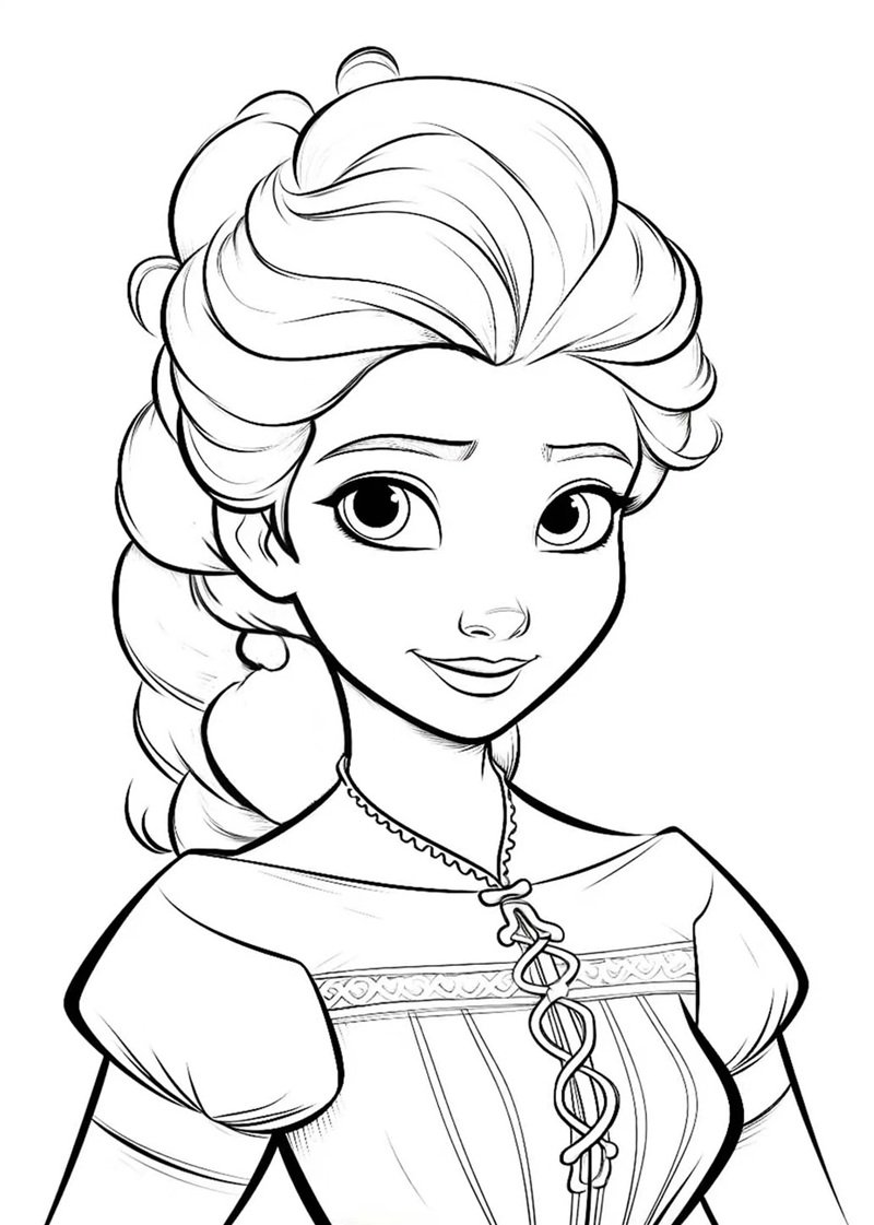 tranh tô màu công chúa 26