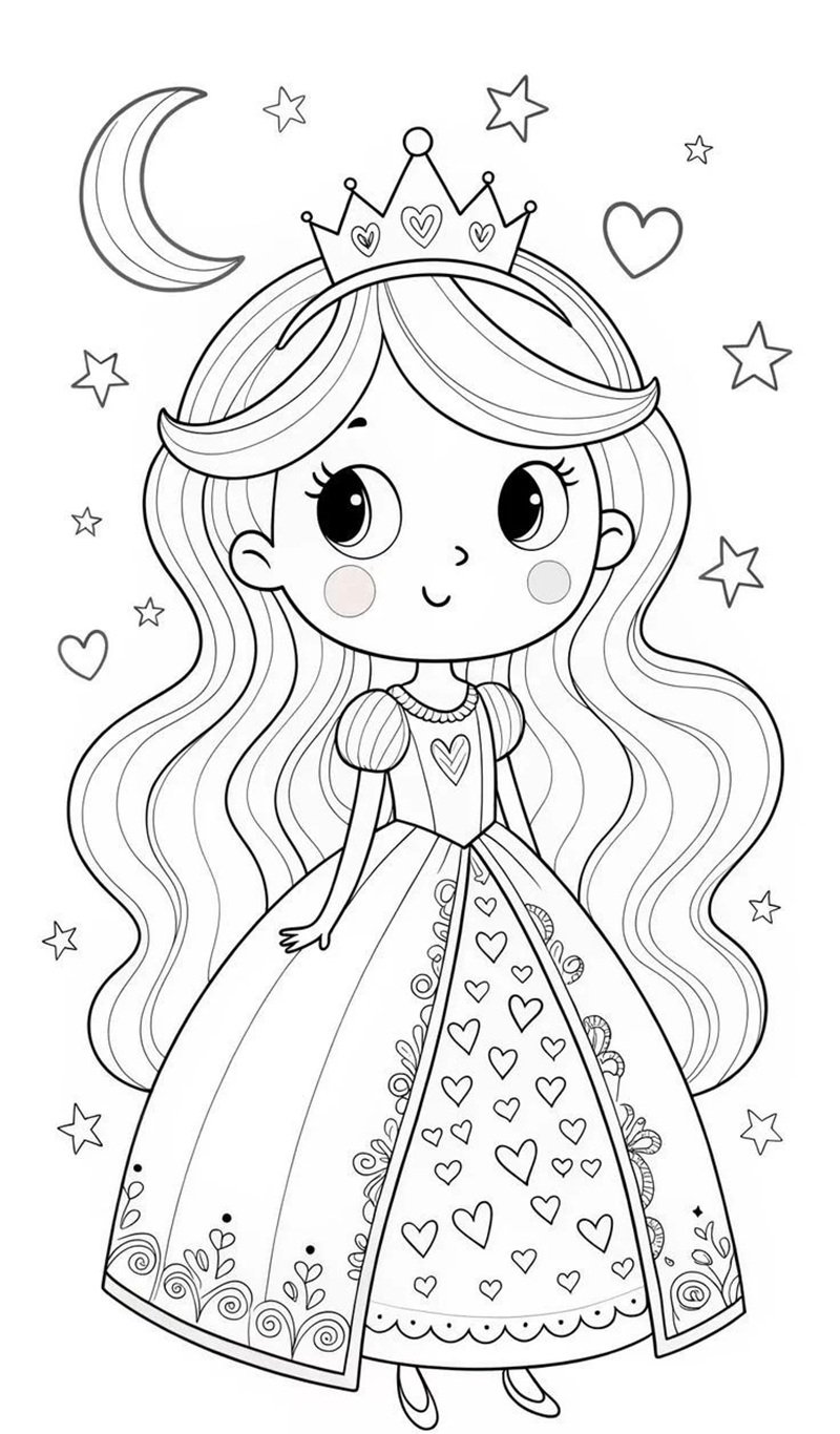 tranh tô màu công chúa 28