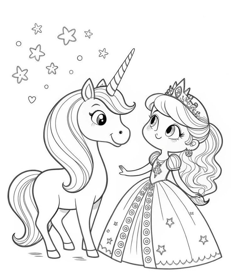 tranh tô màu công chúa 29