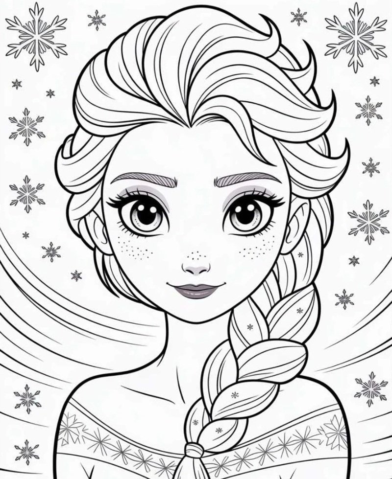 tranh tô màu công chúa 35