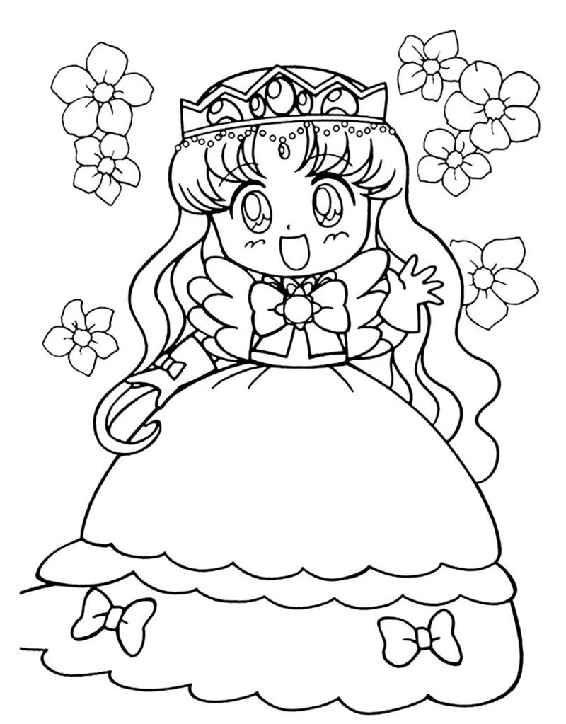 tranh tô màu công chúa 9