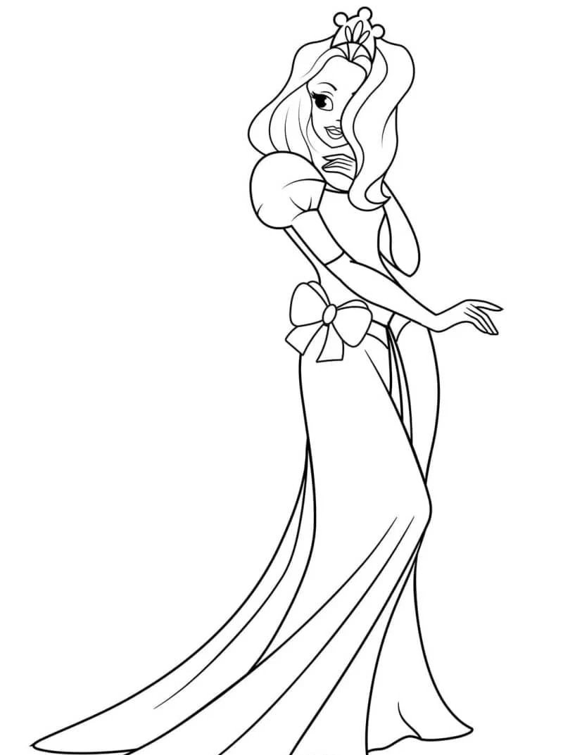 tranh tô màu công chúa anime 7