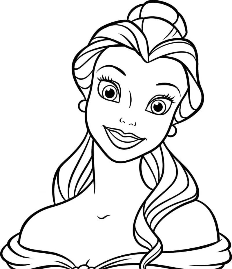 tranh tô màu công chúa anime 9