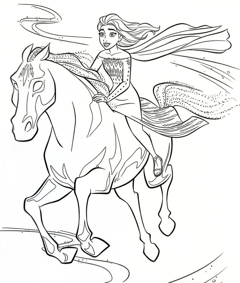 tranh tô màu công chúa elsa 11