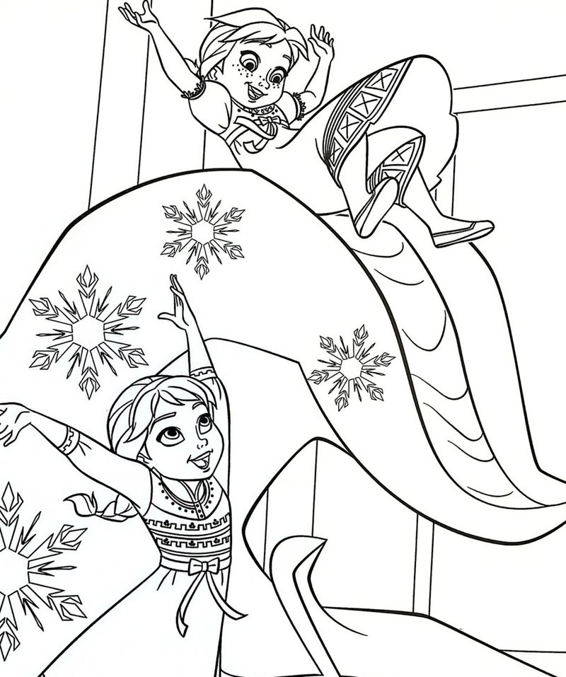 tranh tô màu công chúa elsa 14