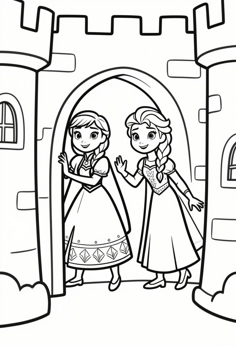 tranh tô màu công chúa elsa 15