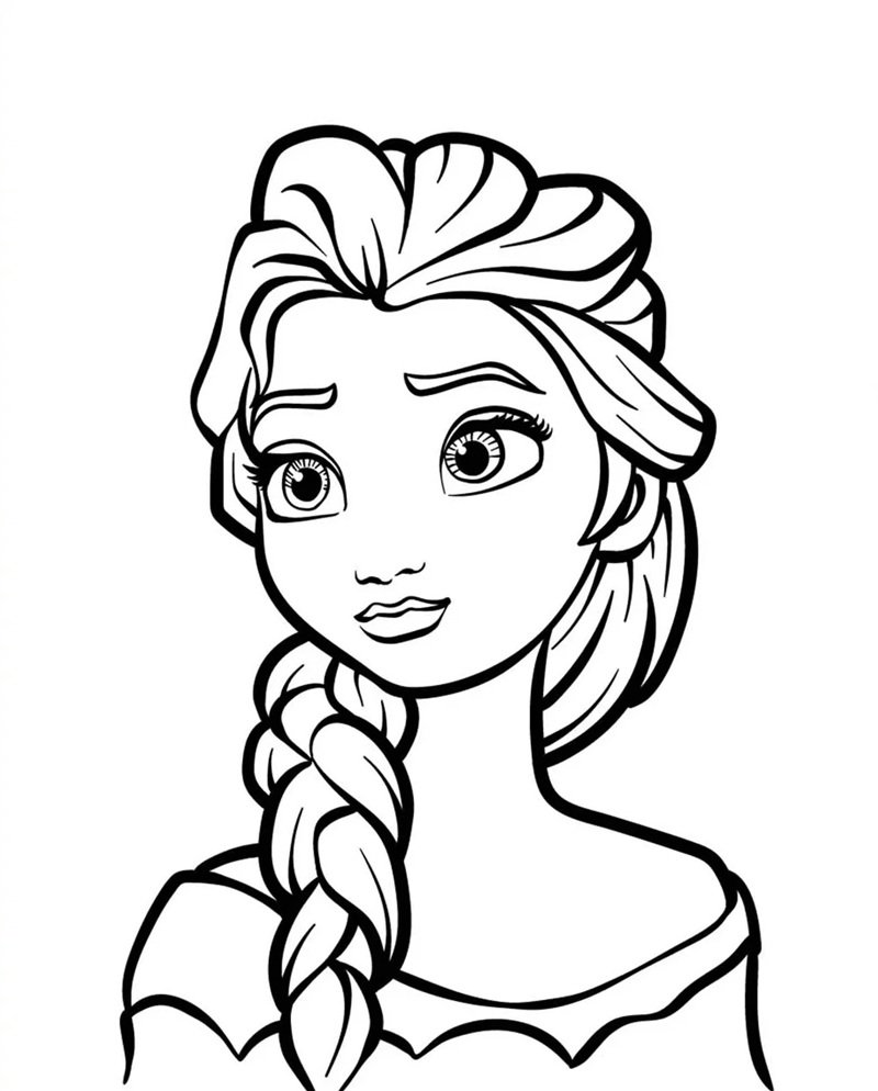 tranh tô màu công chúa elsa 19