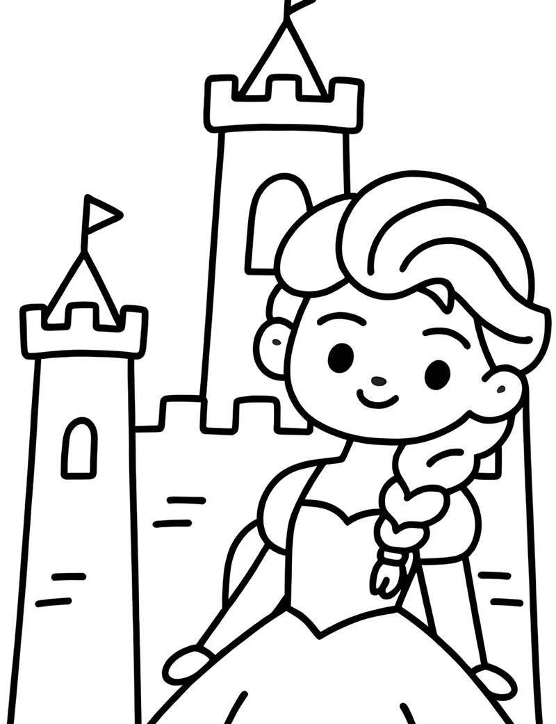 tranh tô màu công chúa elsa 23