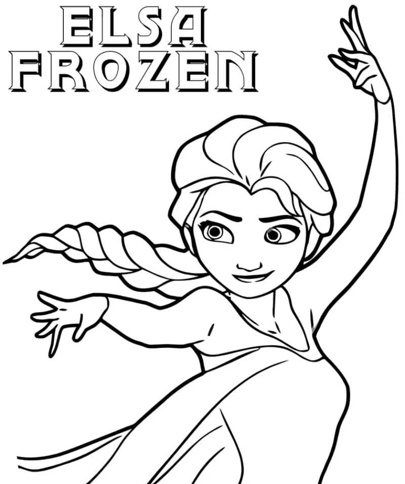 tranh tô màu công chúa elsa 35