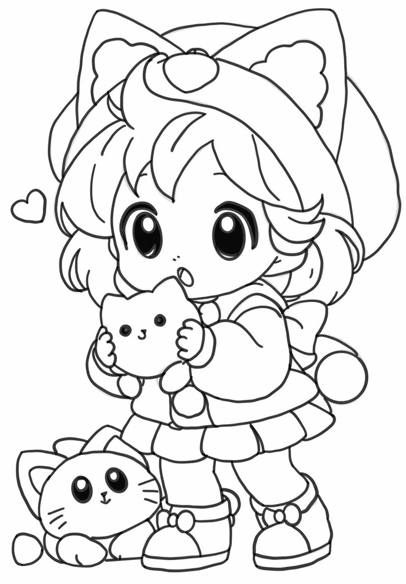 tranh tô màu cute 11