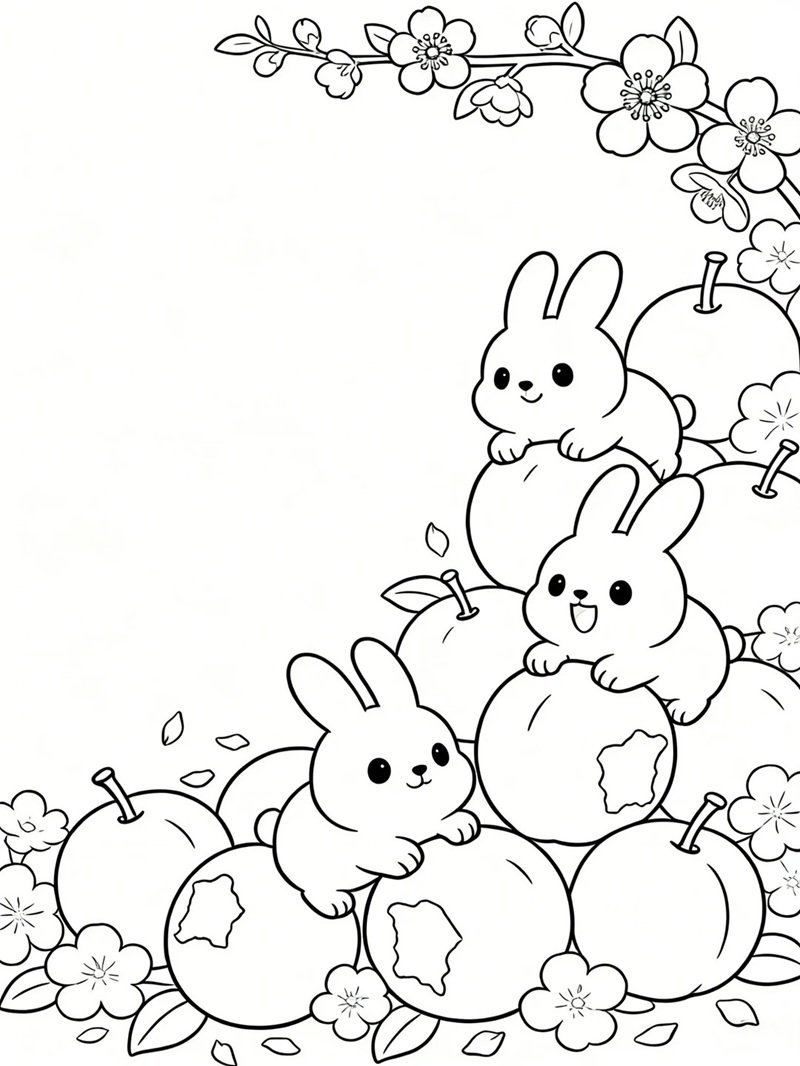 tranh tô màu cute 13