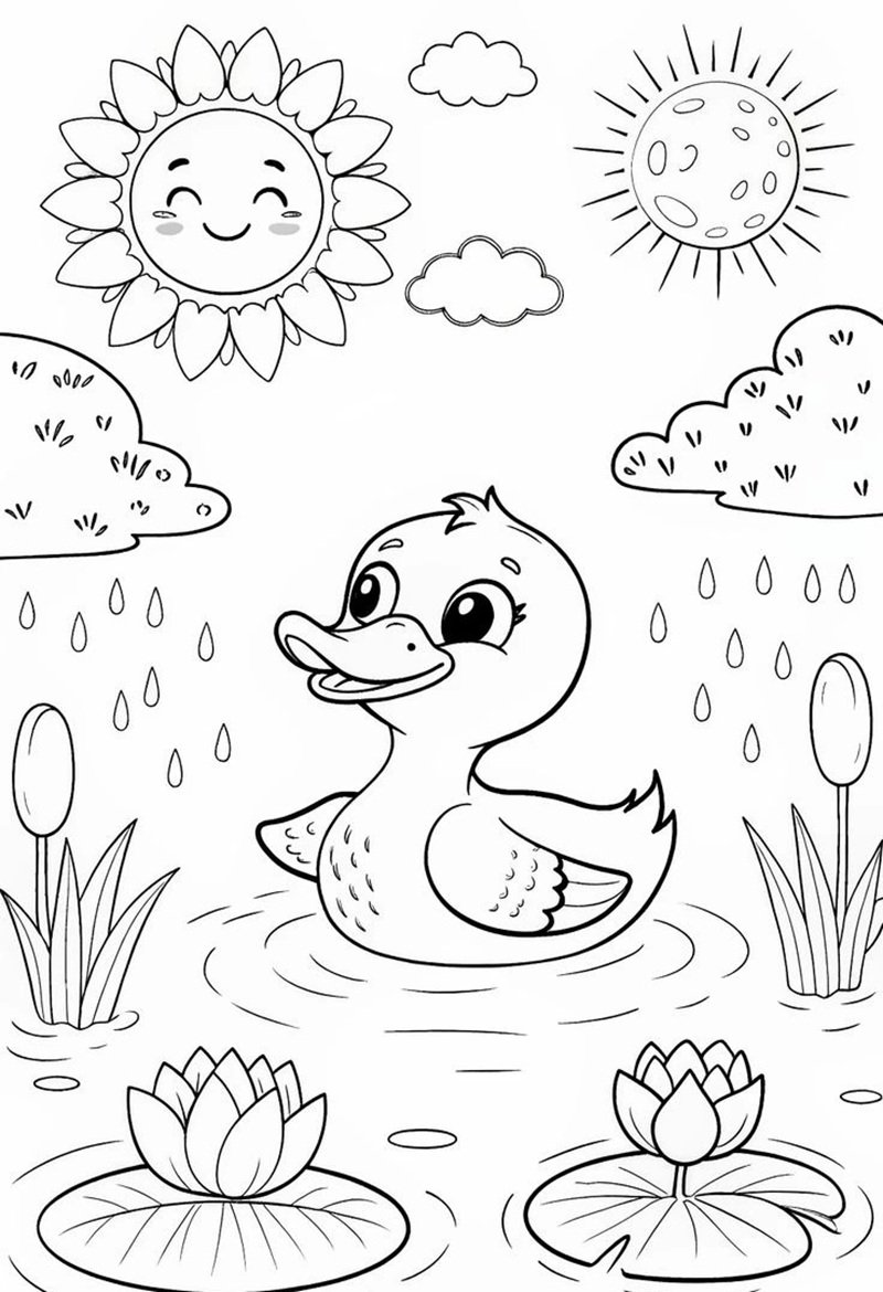 tranh tô màu cute 14