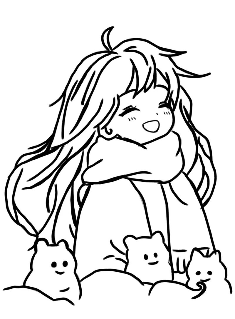 tranh tô màu cute 15