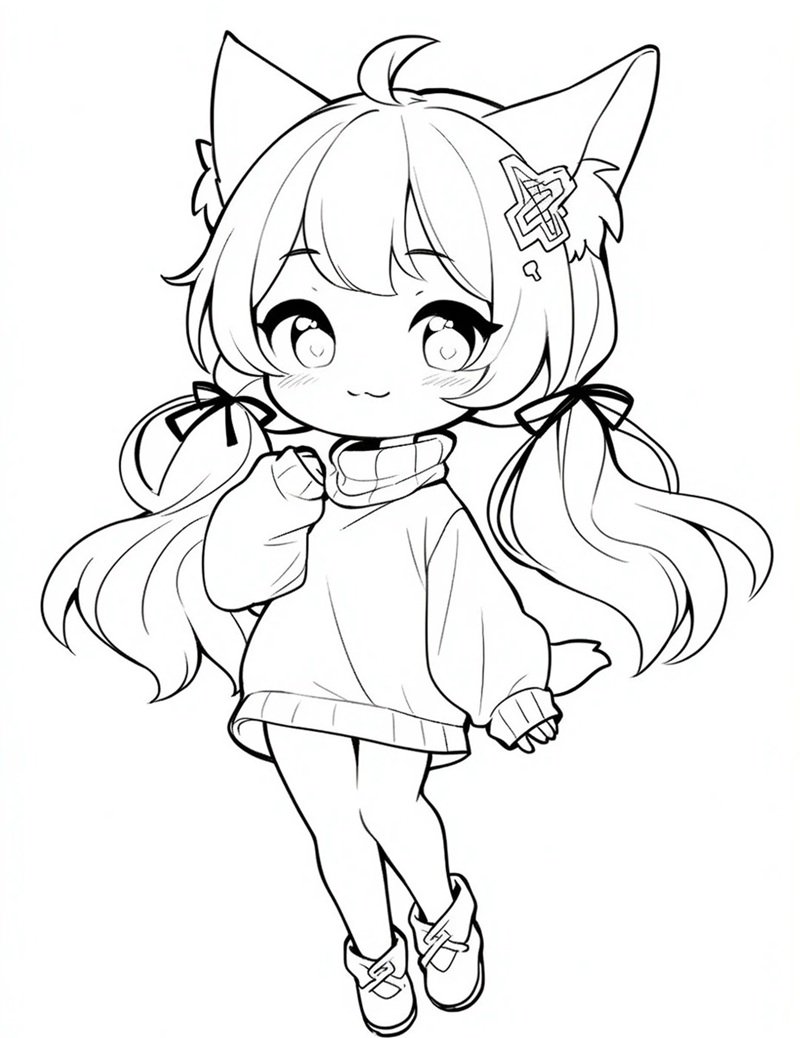 tranh tô màu cute 17