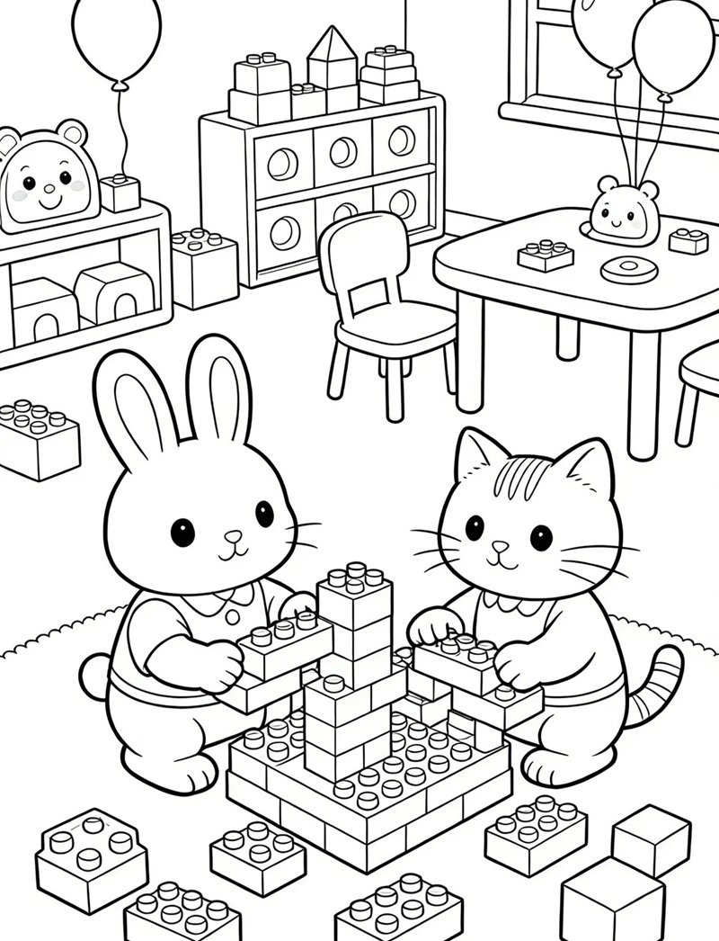 tranh tô màu cute 19