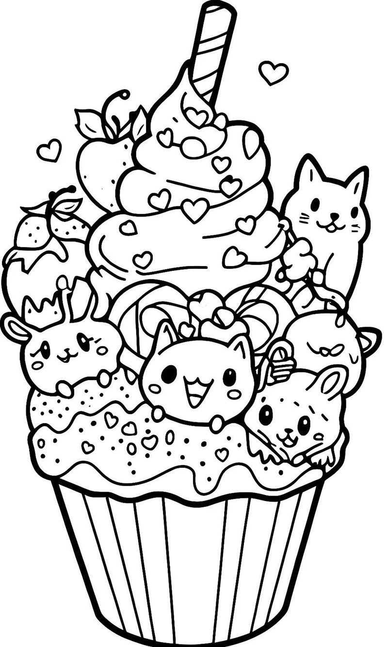 tranh tô màu cute 21