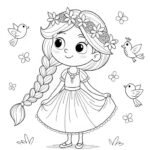 tranh tô màu cute 26