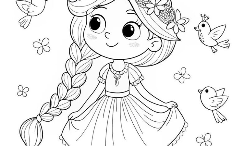 tranh tô màu cute 26