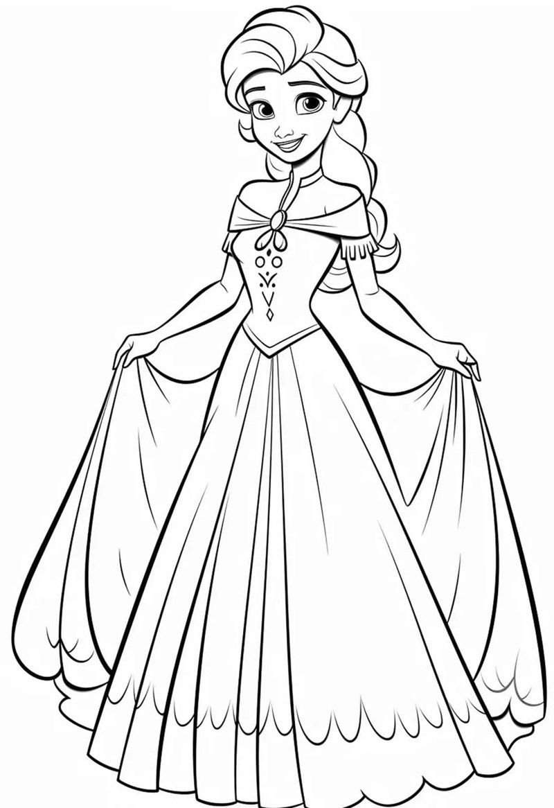 tranh tô màu cute 29