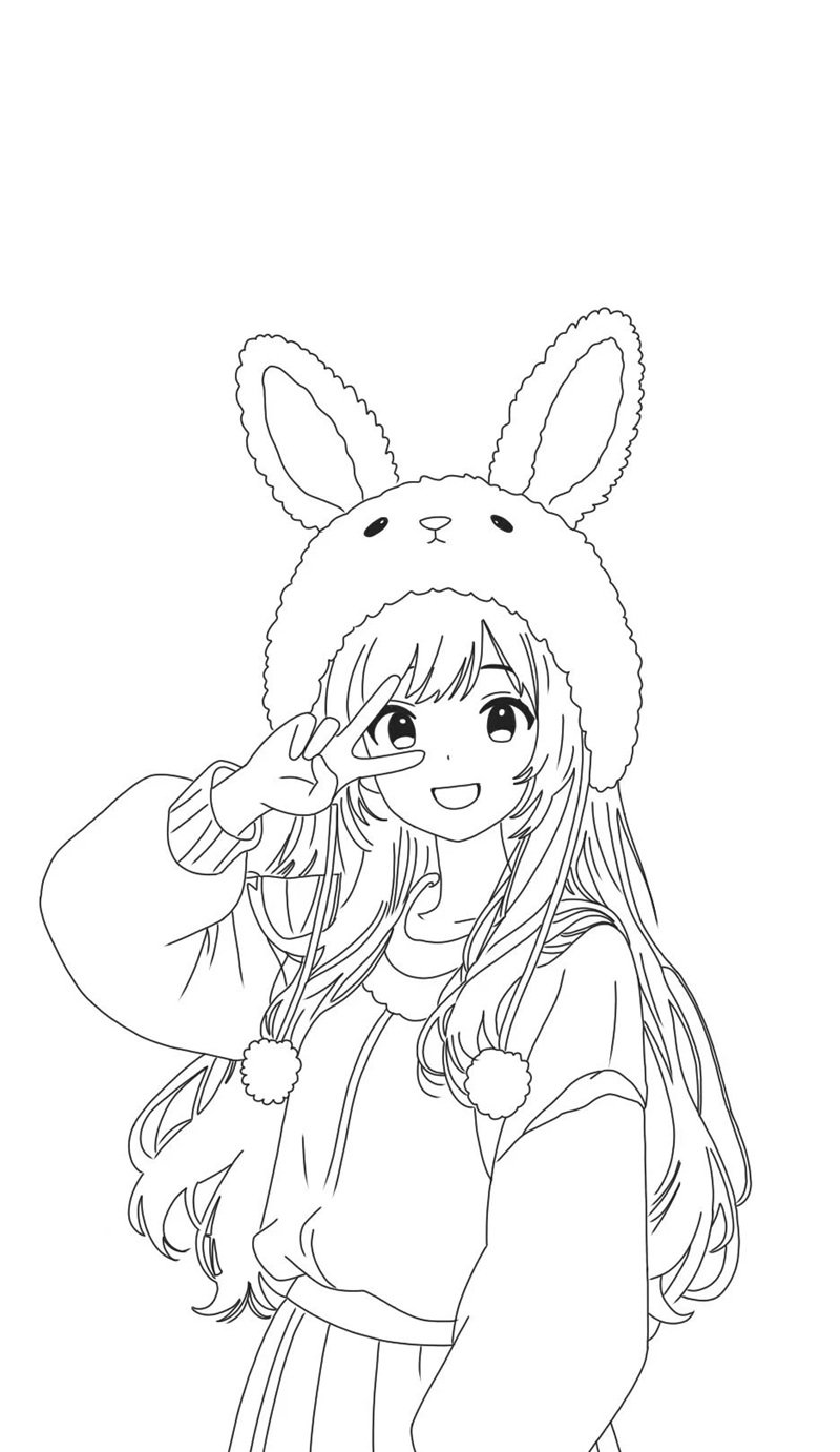 tranh tô màu cute 37