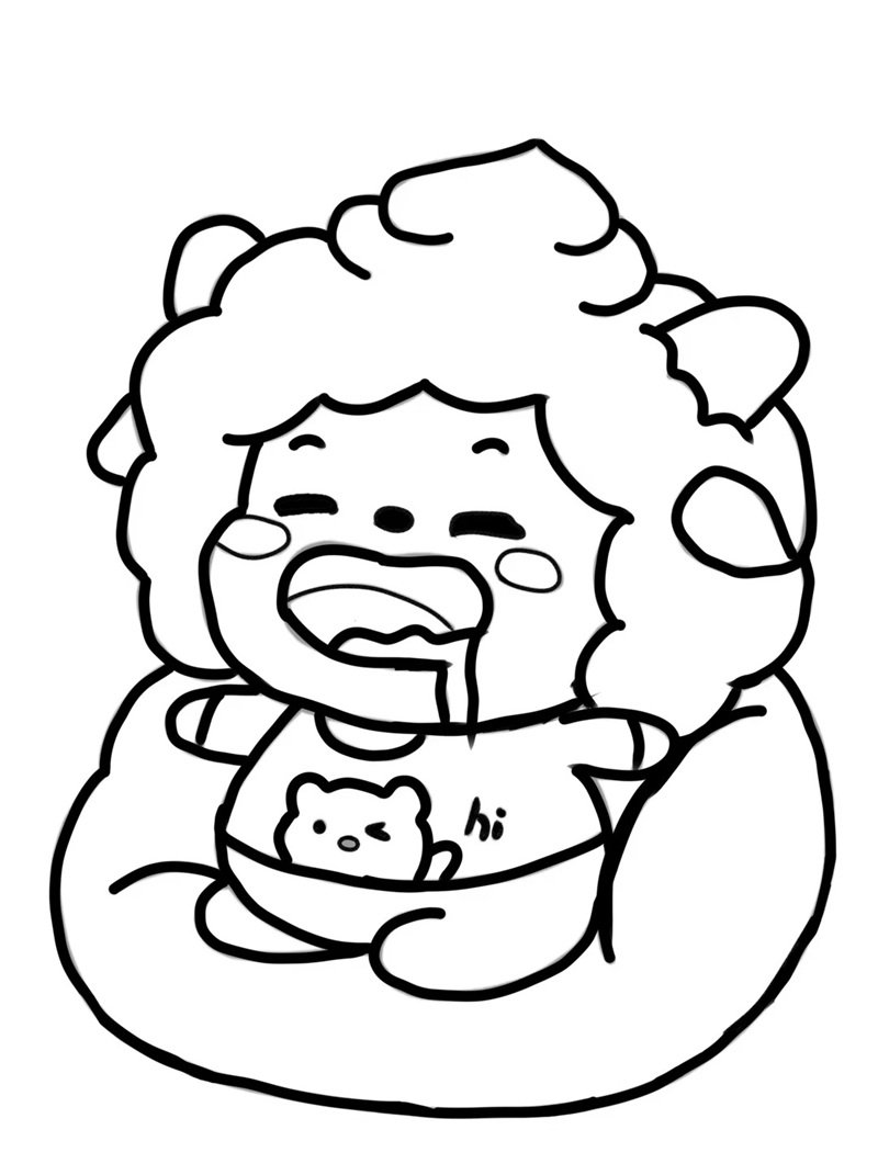 tranh tô màu cute 8