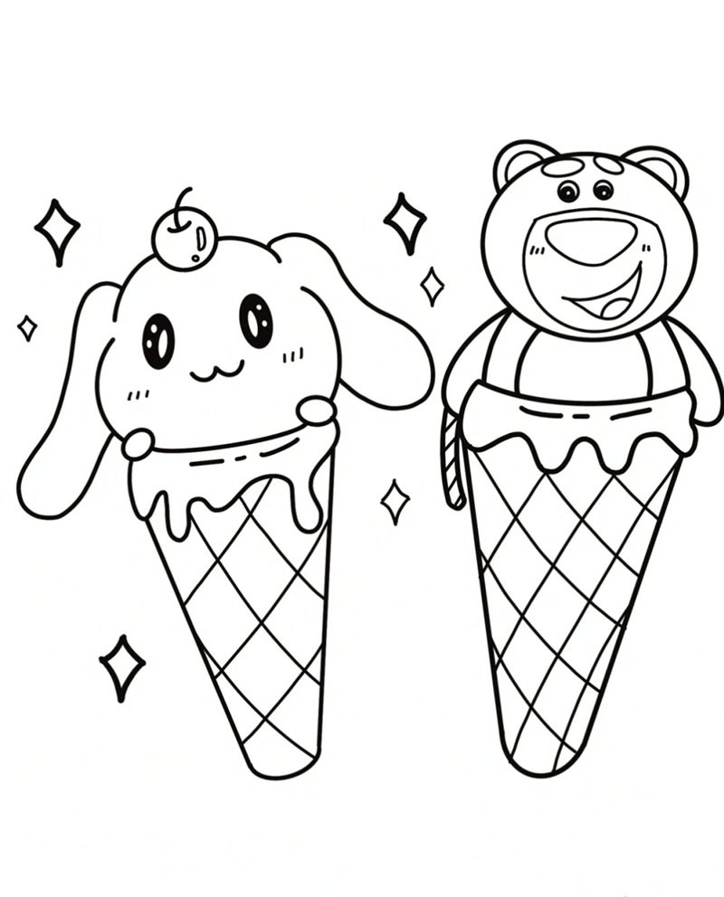 tranh tô màu đồ ăn 12