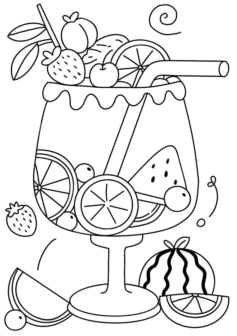 tranh tô màu đồ ăn 16