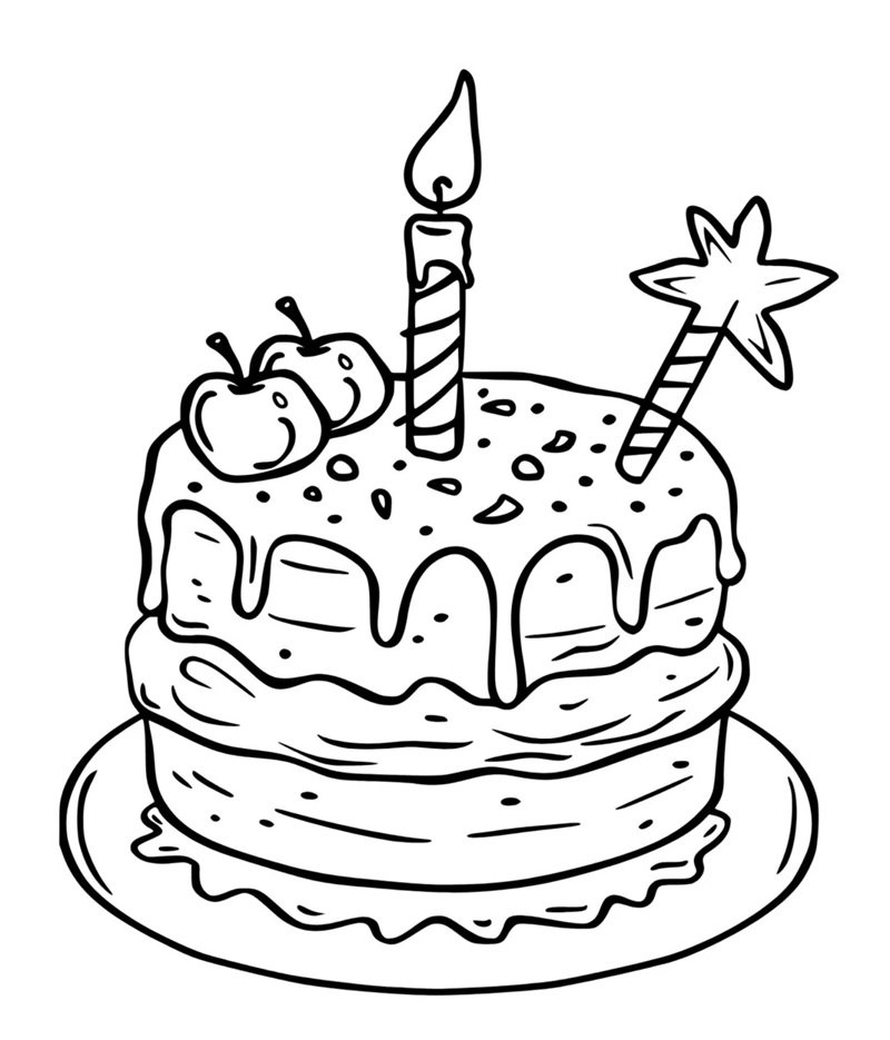 tranh tô màu đồ ăn 21