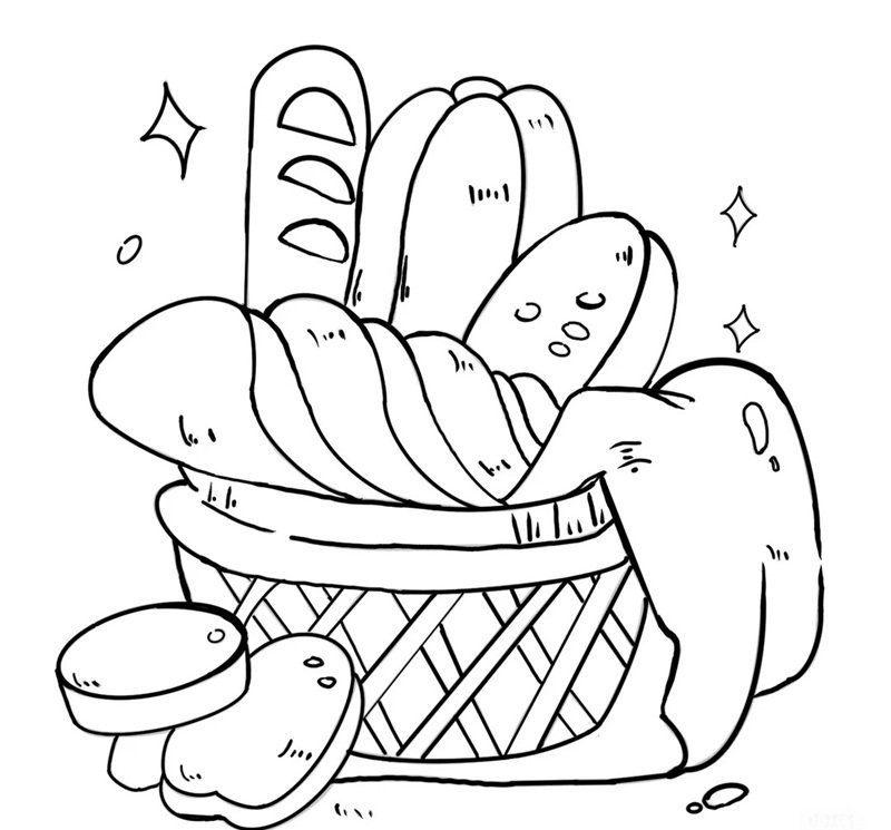 tranh tô màu đồ ăn 24