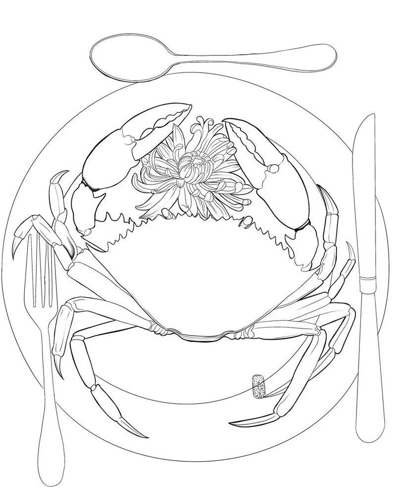 tranh tô màu đồ ăn 30