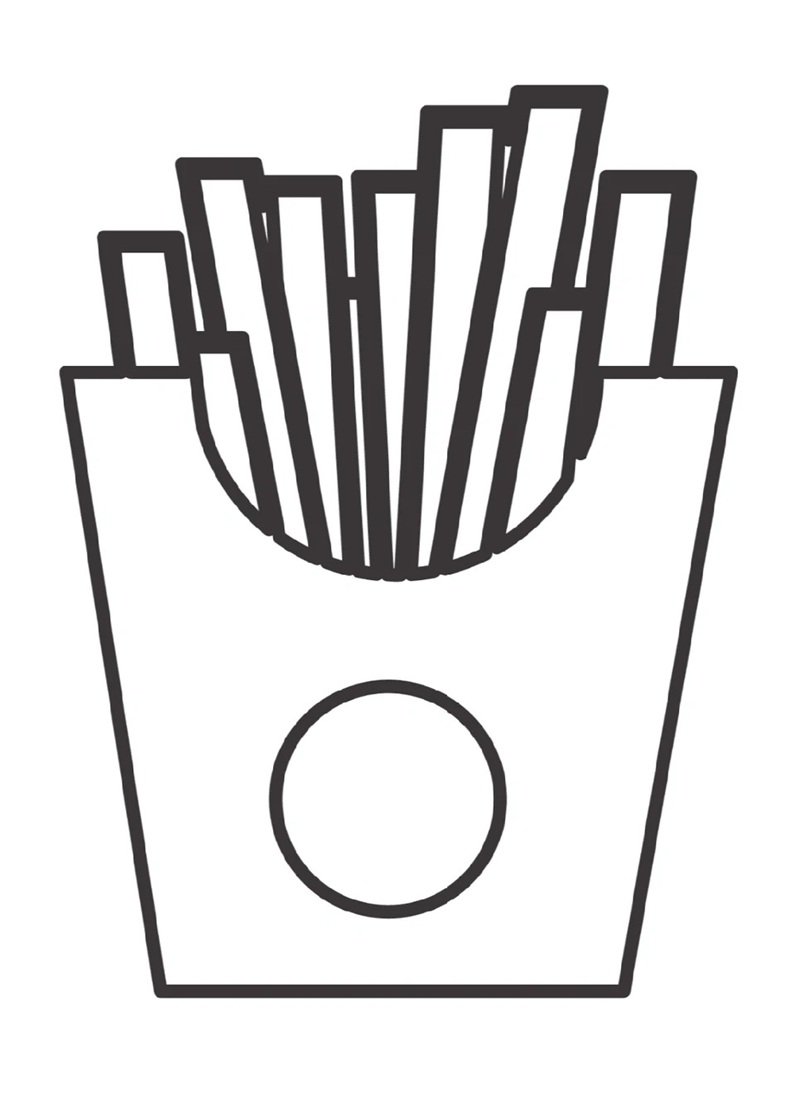 tranh tô màu đồ ăn 32