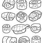 tranh tô màu đồ ăn cute mini 21