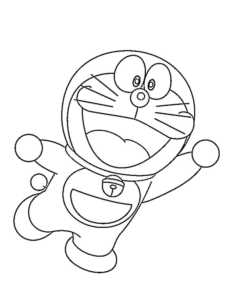 tranh tô màu doremon 11