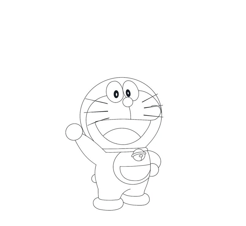 tranh tô màu doremon 12
