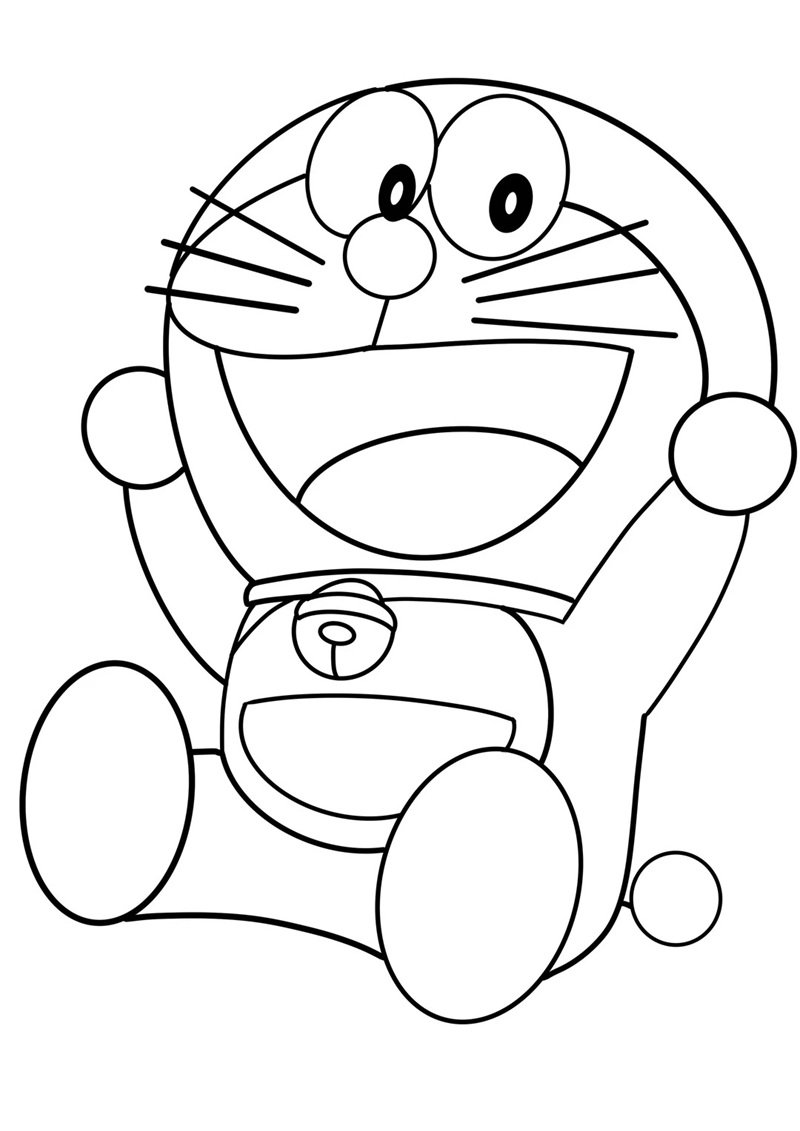 tranh tô màu doremon 2