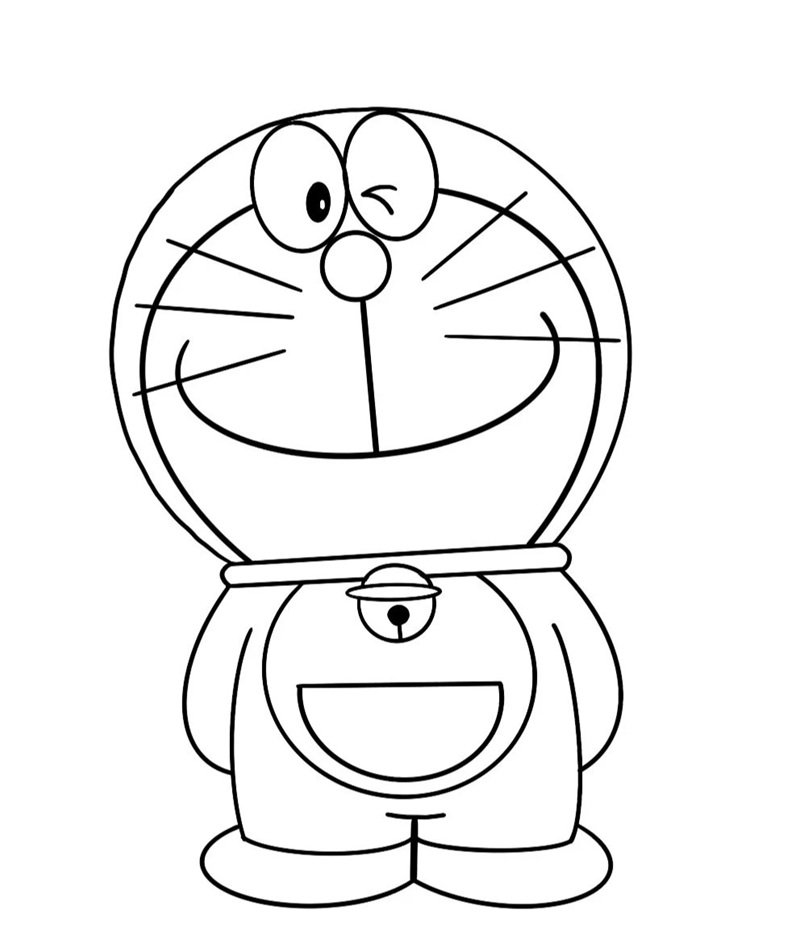 tranh tô màu doremon 26