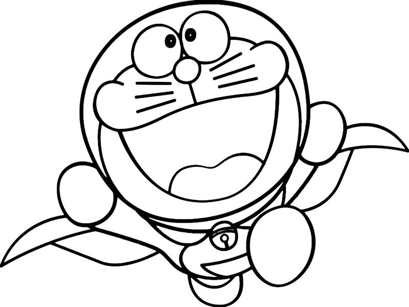 tranh tô màu doremon 34