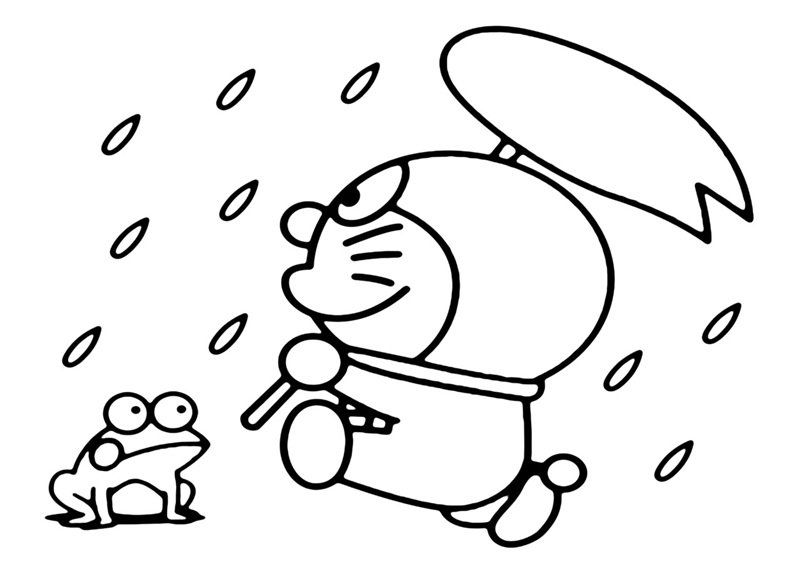 tranh tô màu doremon 37