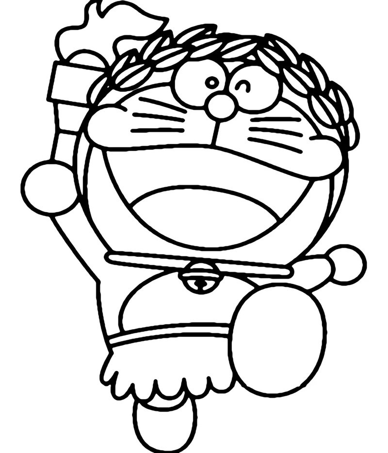 tranh tô màu doremon 5