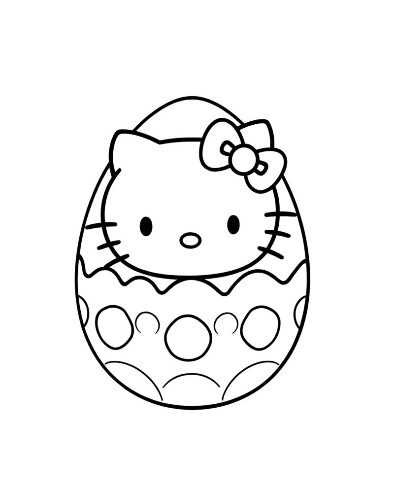 tranh tô màu hello kitty 19