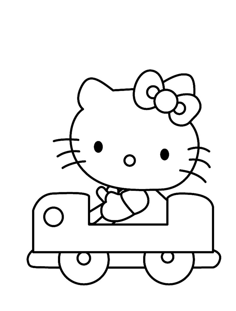 tranh tô màu hello kitty 34