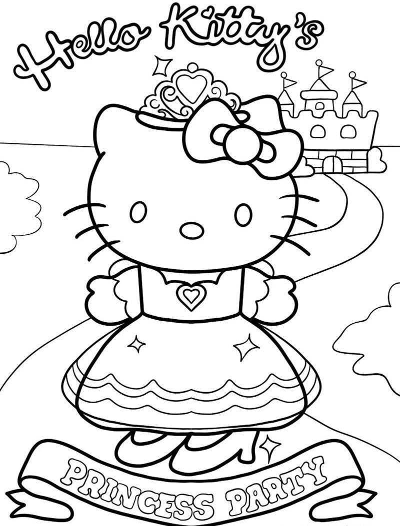 tranh tô màu hello kitty 37