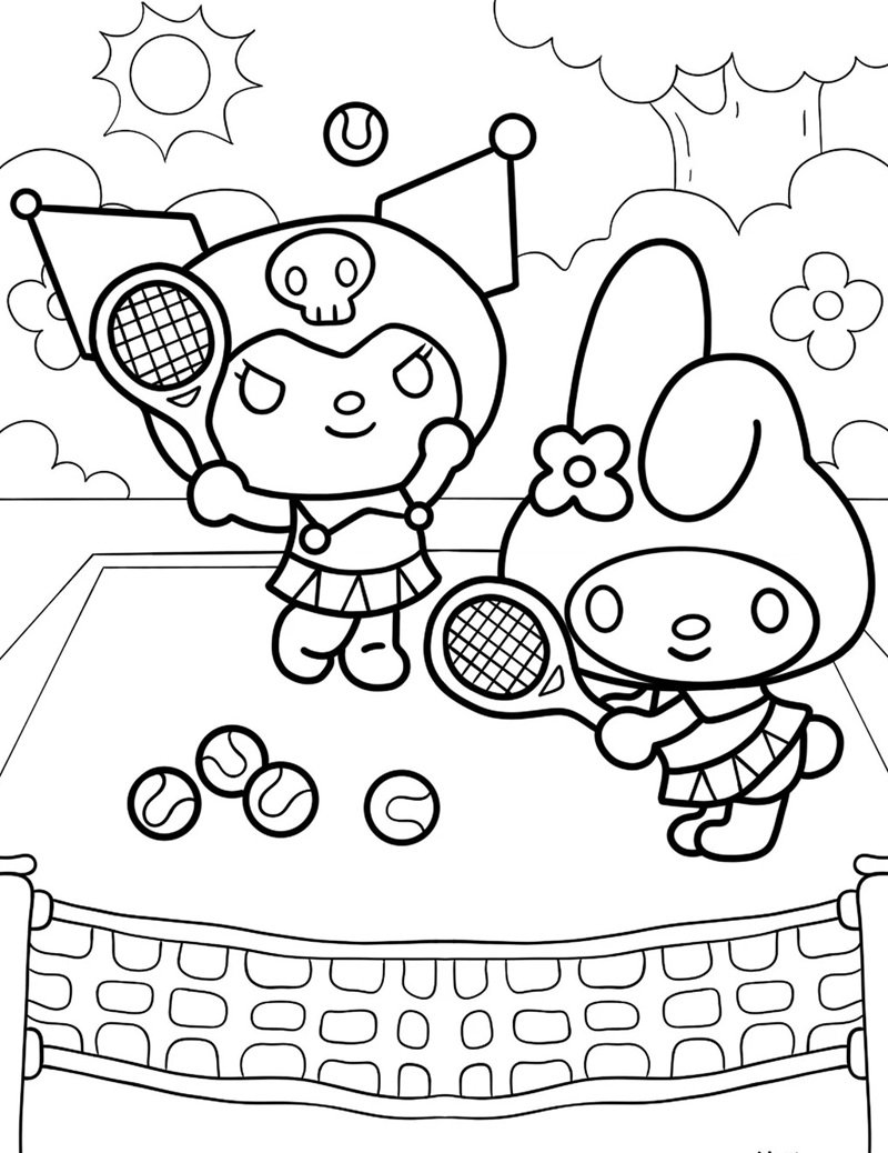 tranh tô màu kuromi 33