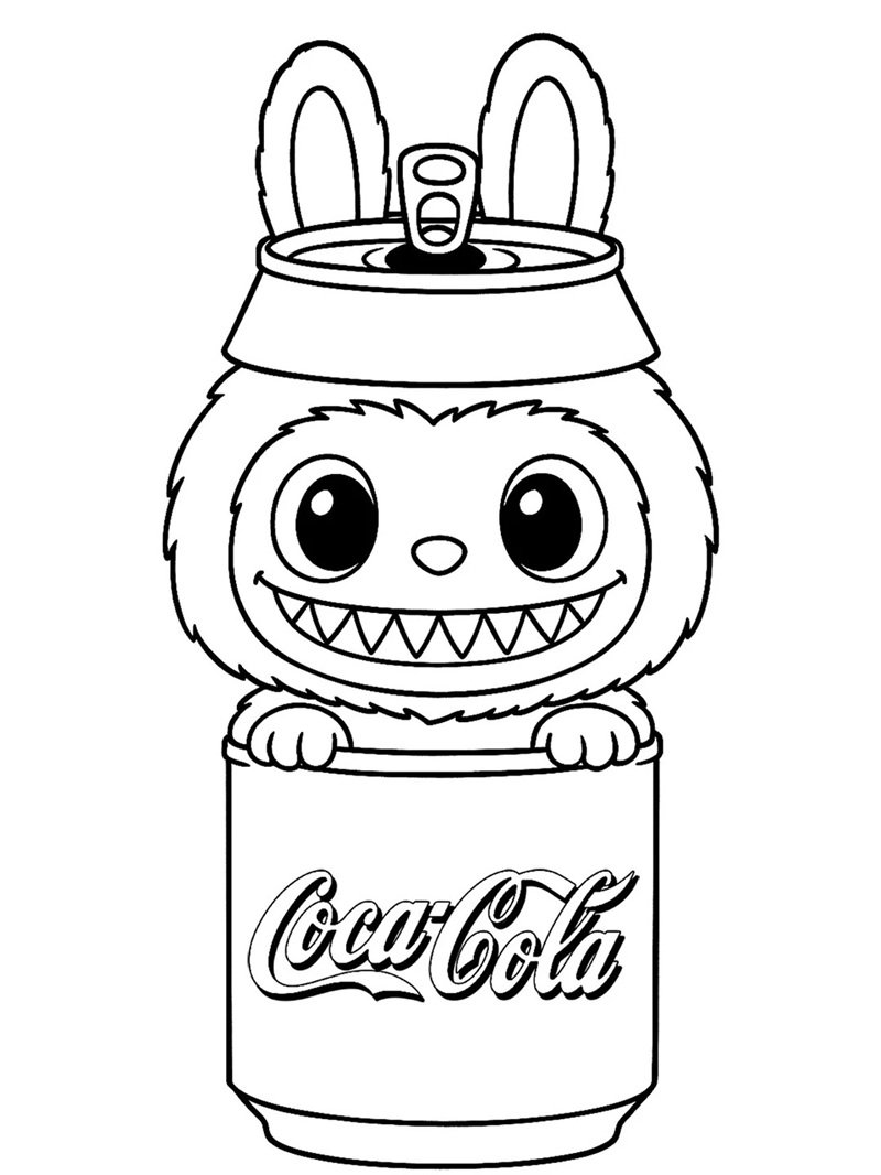 tranh tô màu labubu 11