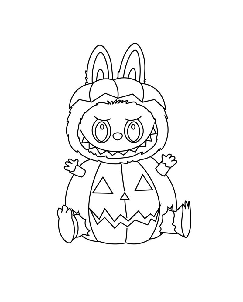 tranh tô màu labubu 18