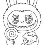 tranh tô màu labubu 22