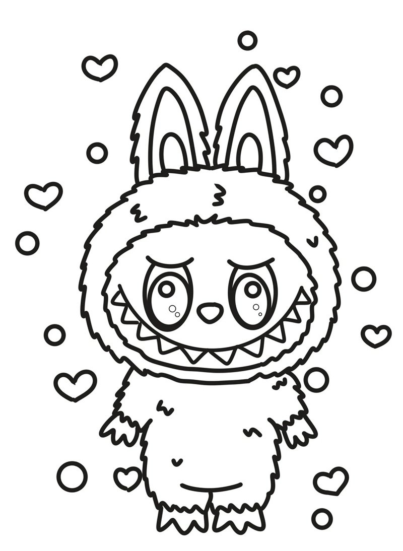 tranh tô màu labubu 27