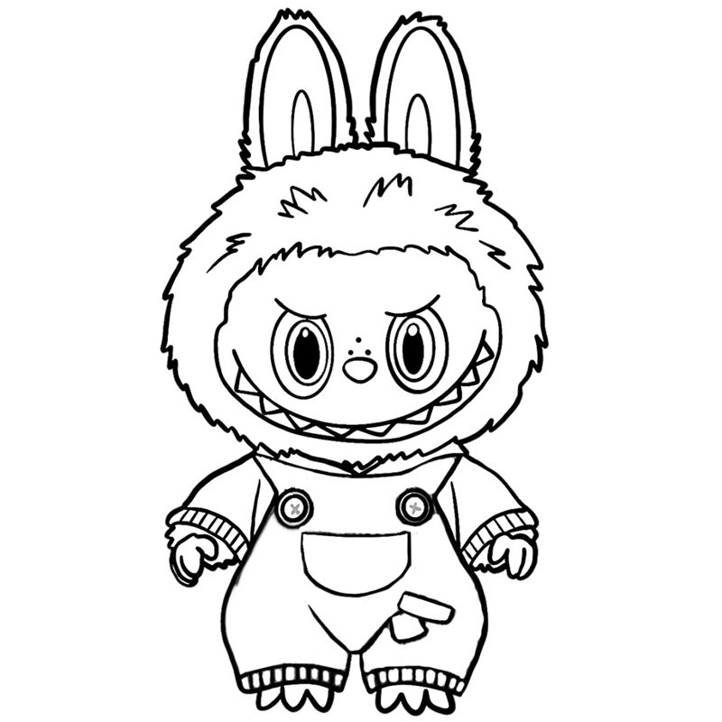 tranh tô màu labubu 29