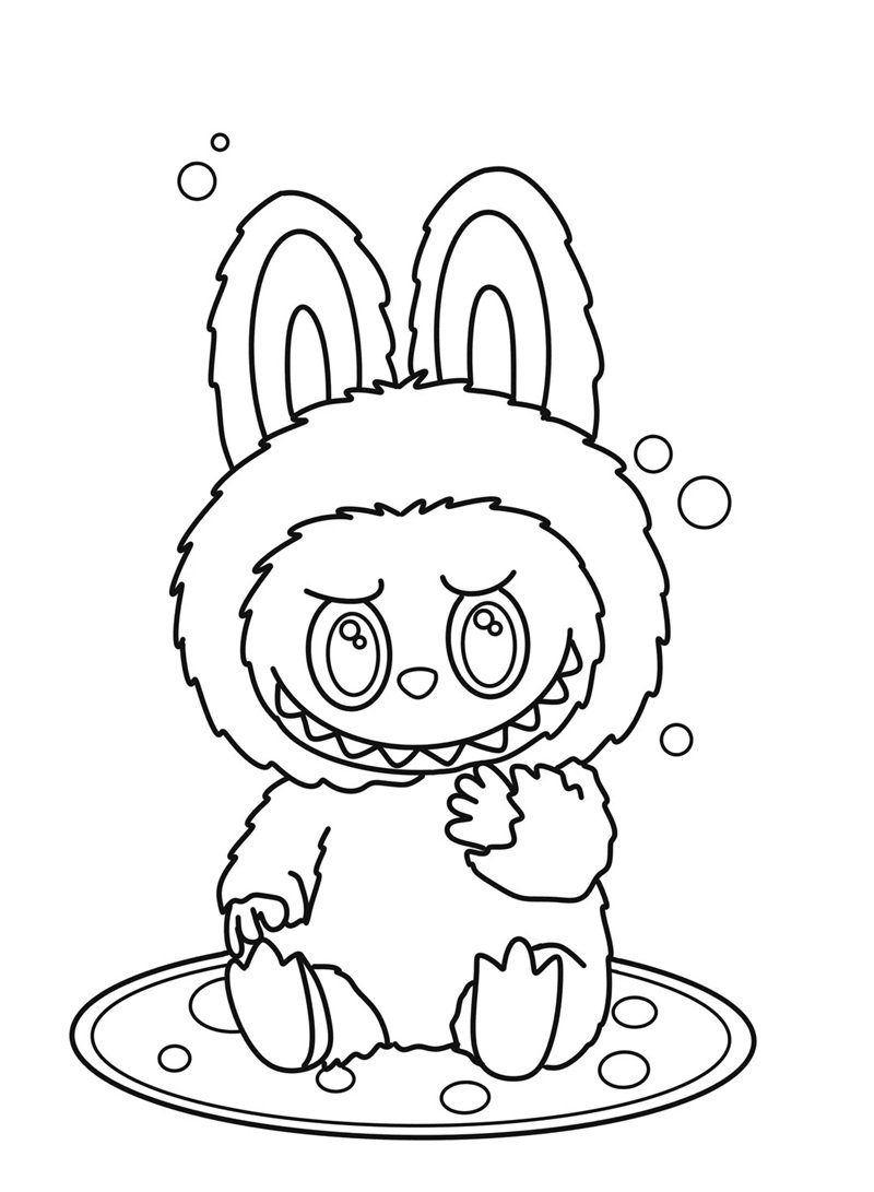 tranh tô màu labubu 30